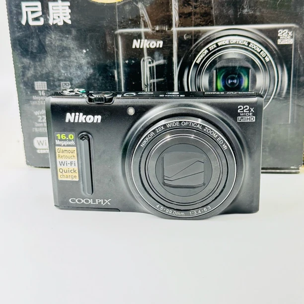 95新 Nikon/尼康 s9600精品原盒1600w像素22倍光变人景都能拍
