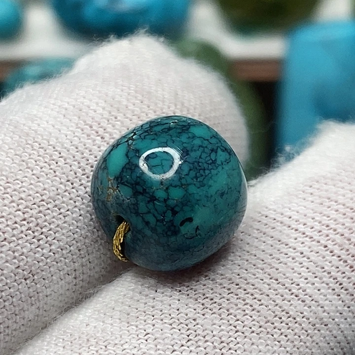 绿松石未镶嵌天然原矿 地大质检