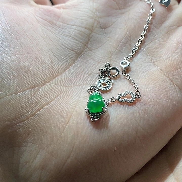 翡翠银S925镶嵌颈饰