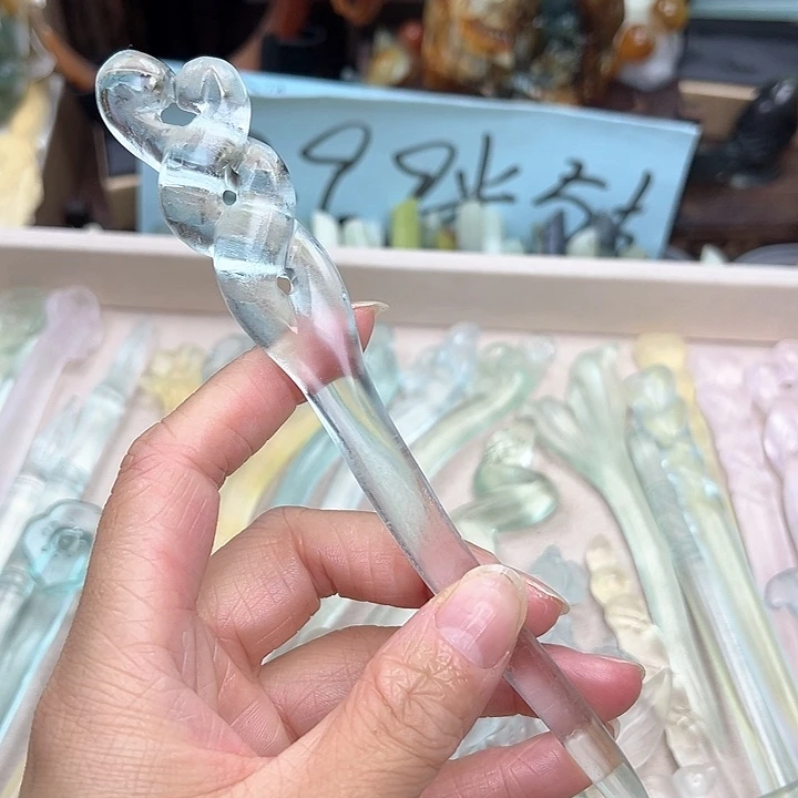蛇纹石玉未镶嵌发簪