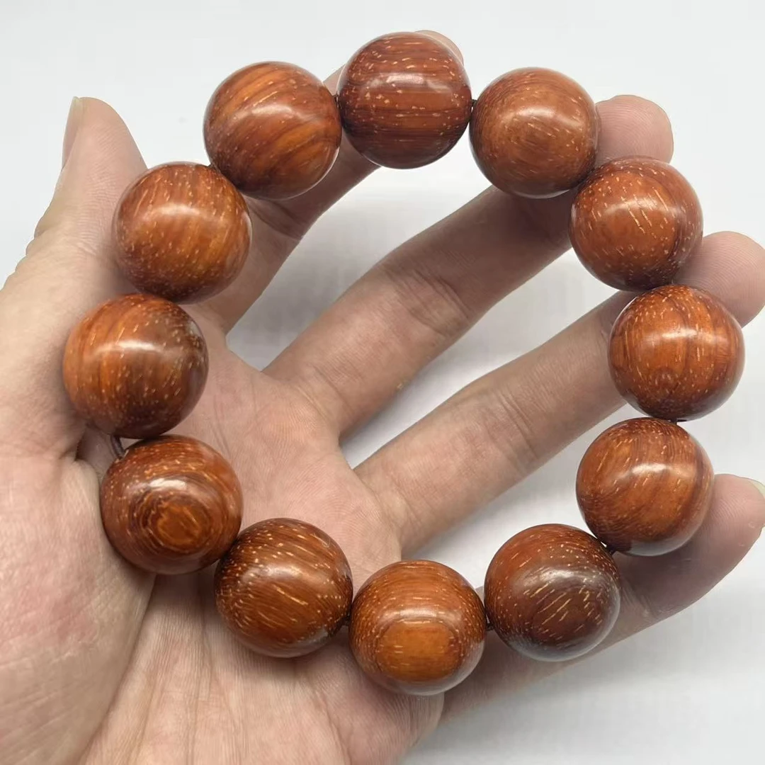 血檀爆满星卡20单圈染料紫檀手串 098（无礼盒）