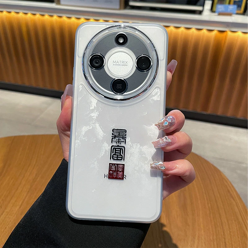 潮多米适用荣耀x70手机壳透明男女款个性暴富镜头全包保护套气囊