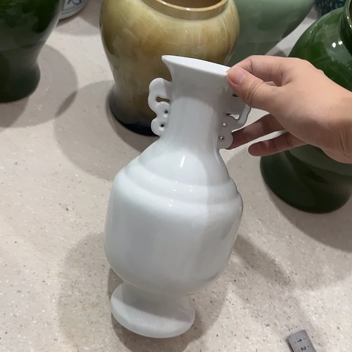 白泥花盆微瑕无孔