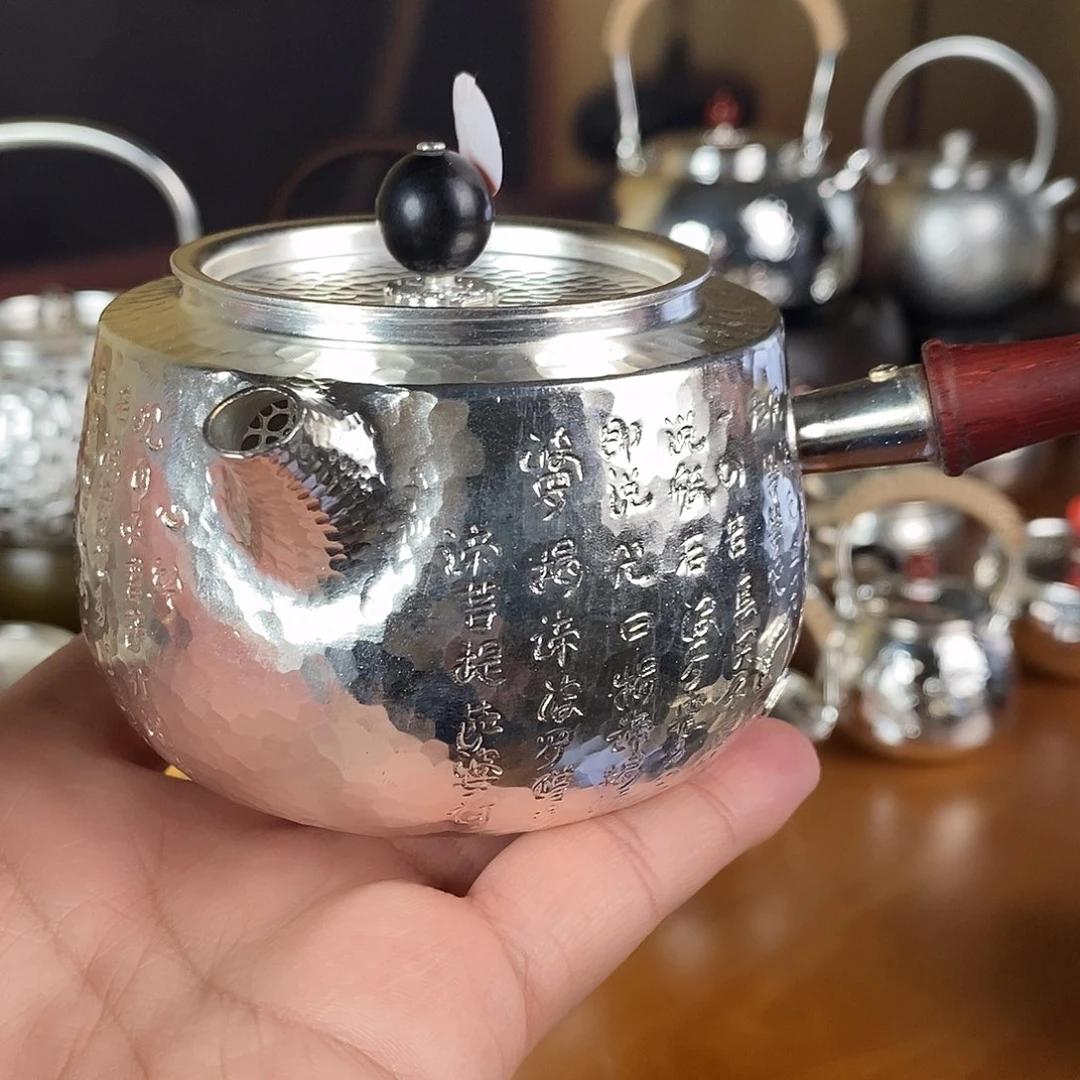 一***花手工制作茶杯喝茶银衣