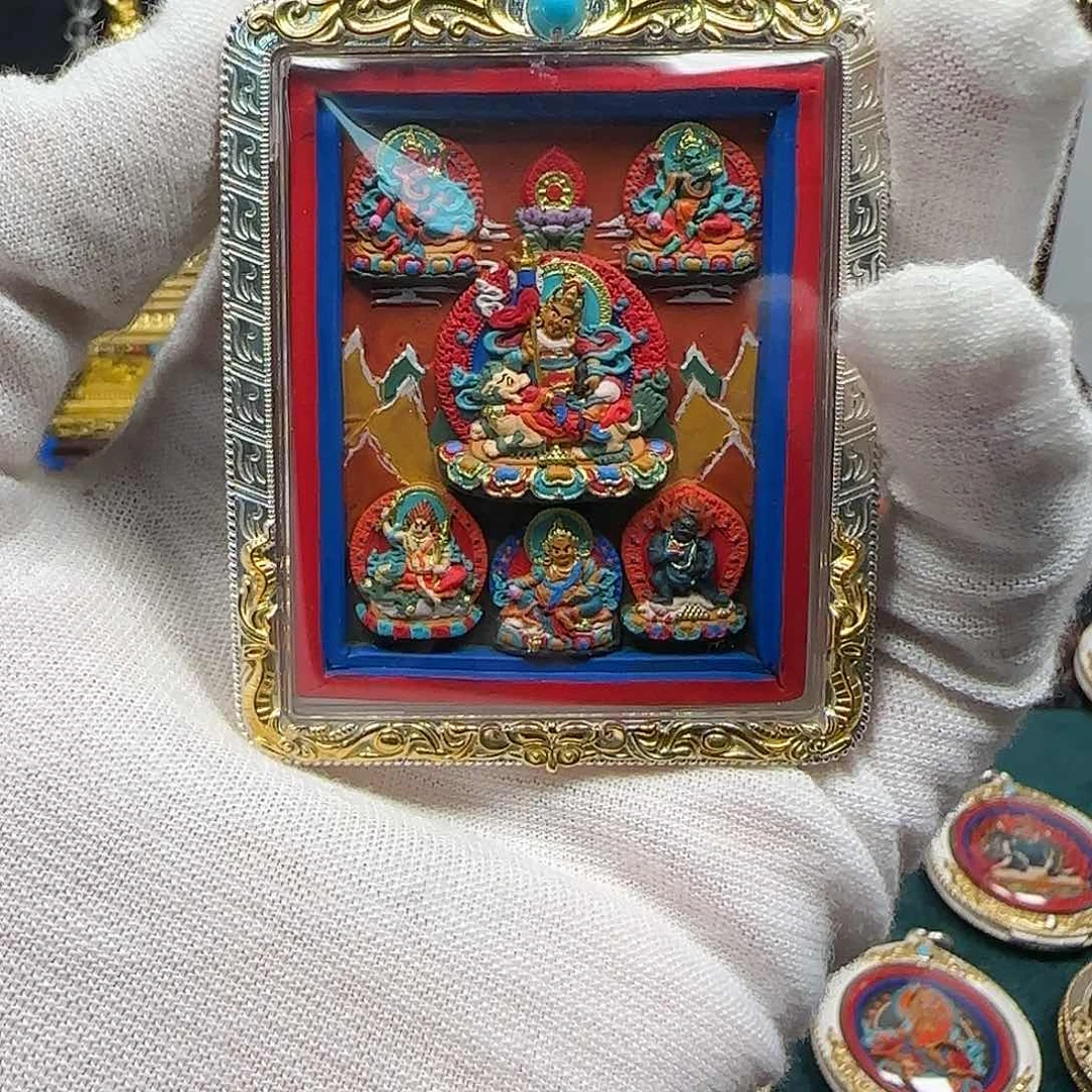 泥塑大*擦擦五路财神8888