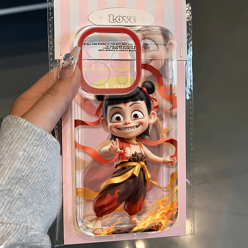 可爱哪吒适用苹果16 15手机壳iPhone13promax防摔14 12男女xr软11