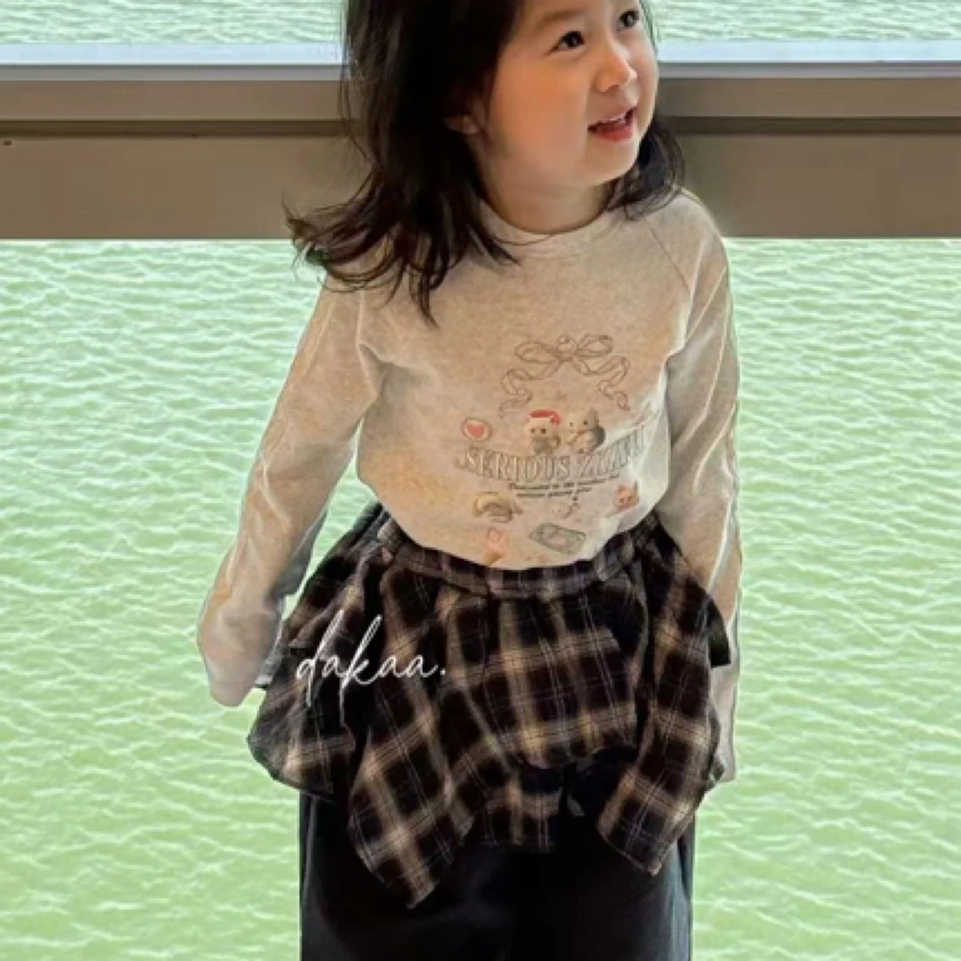 M.baby2025春款屁帘裤➕小猫T恤