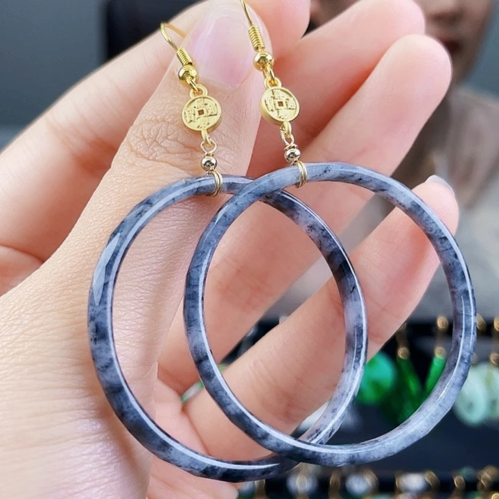 翡翠耳饰未镶嵌饰品