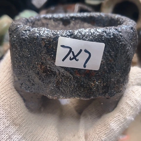 红陶粗陶花盆手工