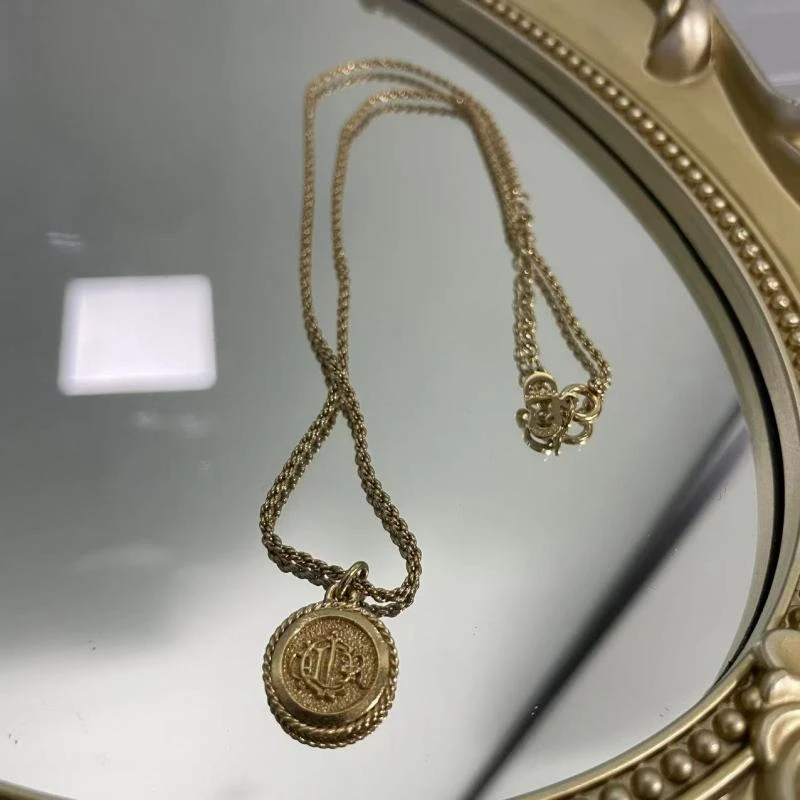 99新 DIOR/迪奥 乱乱子中古汉堡/项链/91817