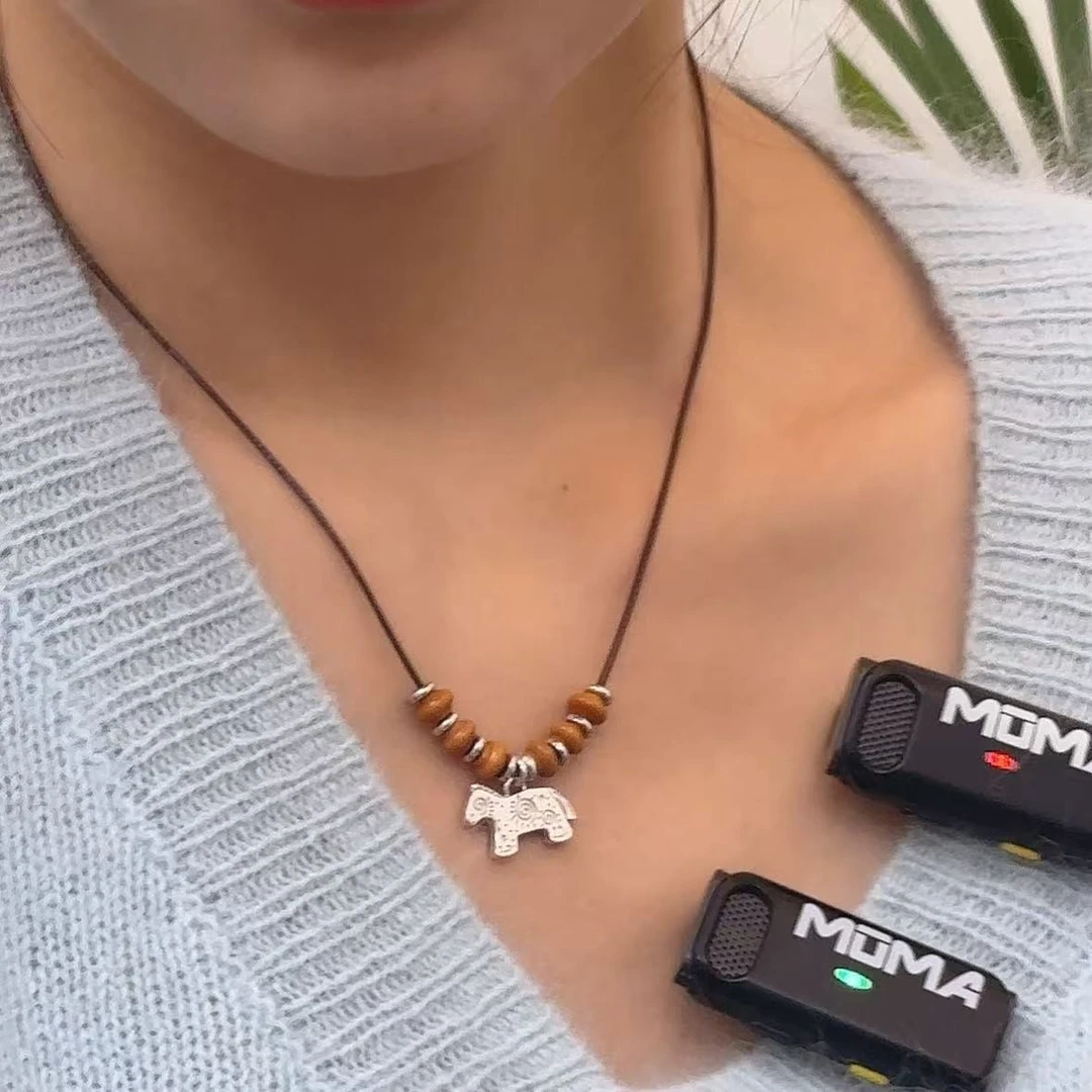 吊坠925银 S925纯银布偶马皮绳项链