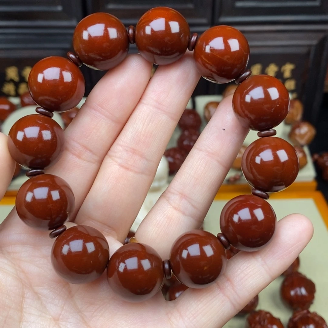 吊坠橄榄核正圆光珠