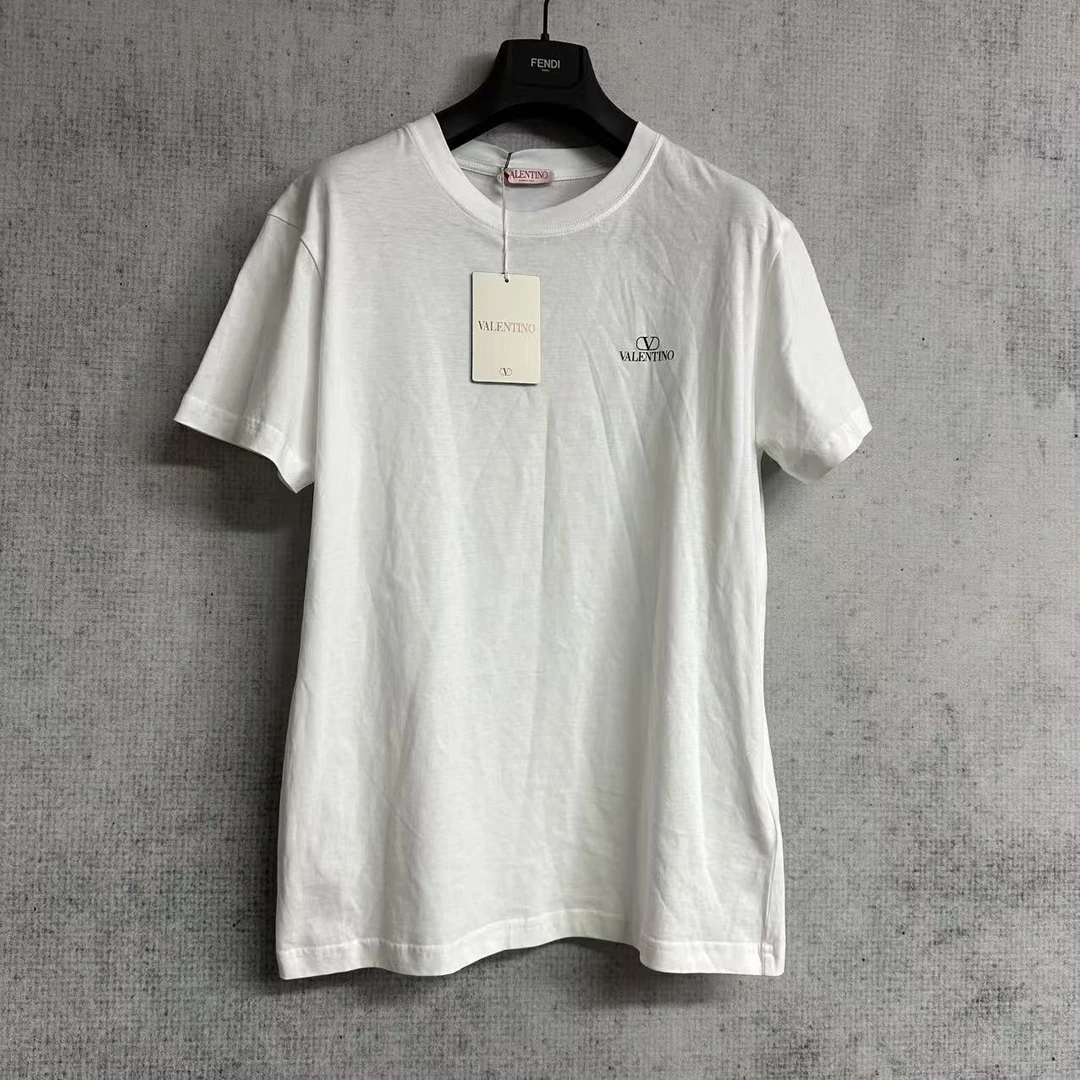 99新 Valentino/华伦天奴 99新华伦天奴 纯色Logo短袖41963