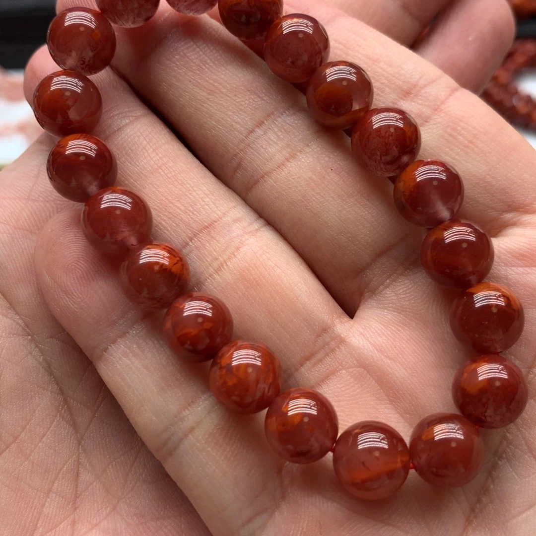 南红玛瑙手链未镶嵌