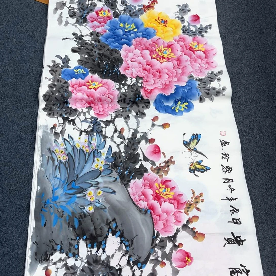 国画宣纸纯手绘字画