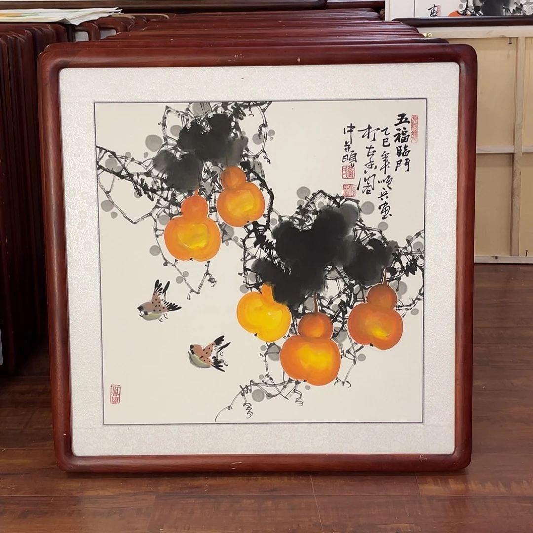 国画带框尺寸63*63厘米