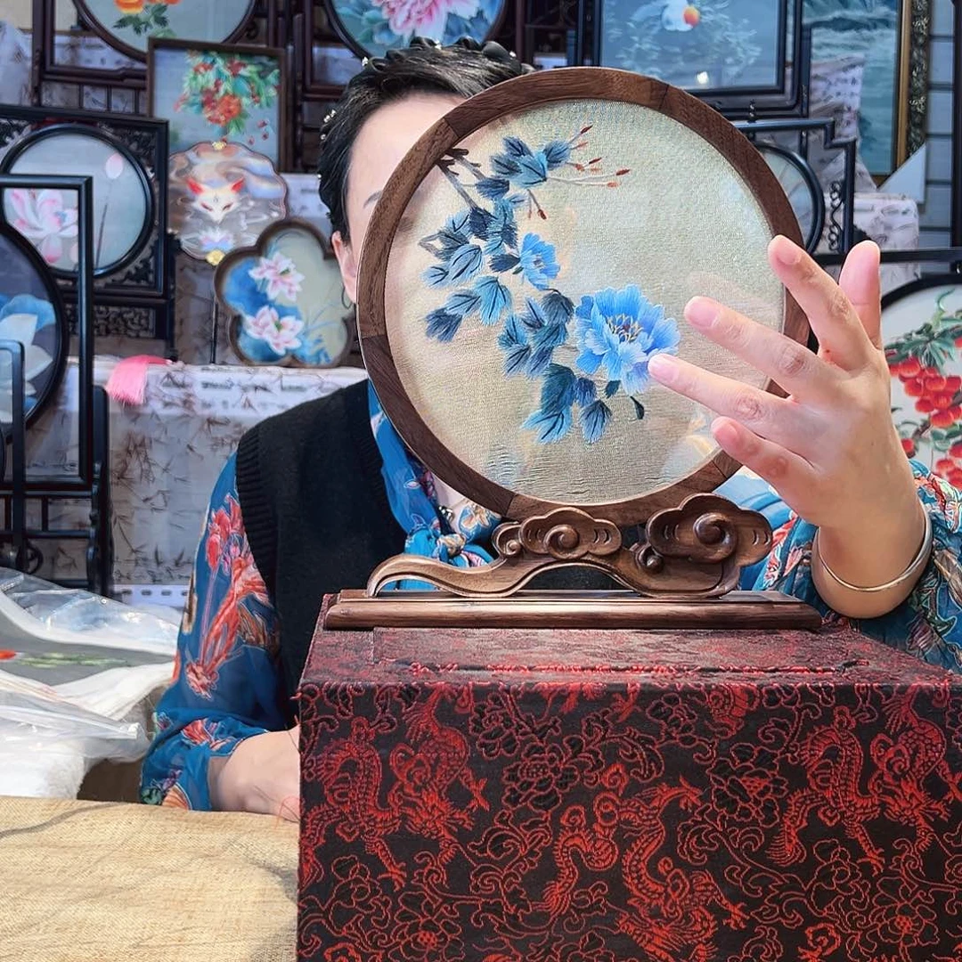 织绣苏绣缂丝手工双面