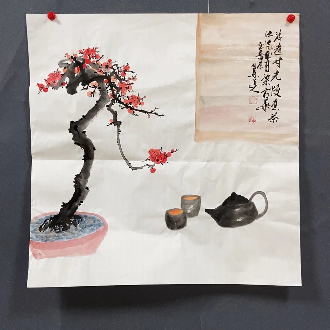 国画赵红绿手绘作品欣赏68.68