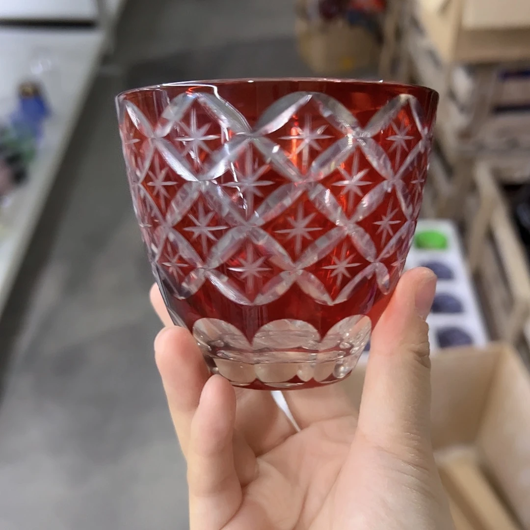 平底款水晶玻璃微瑕一个