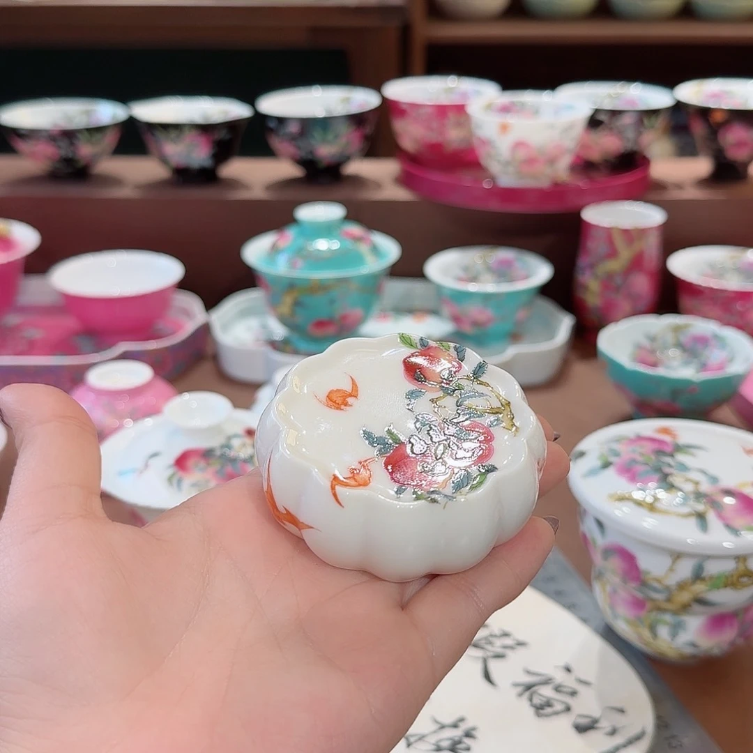 珐琅彩主人杯茶具套装
