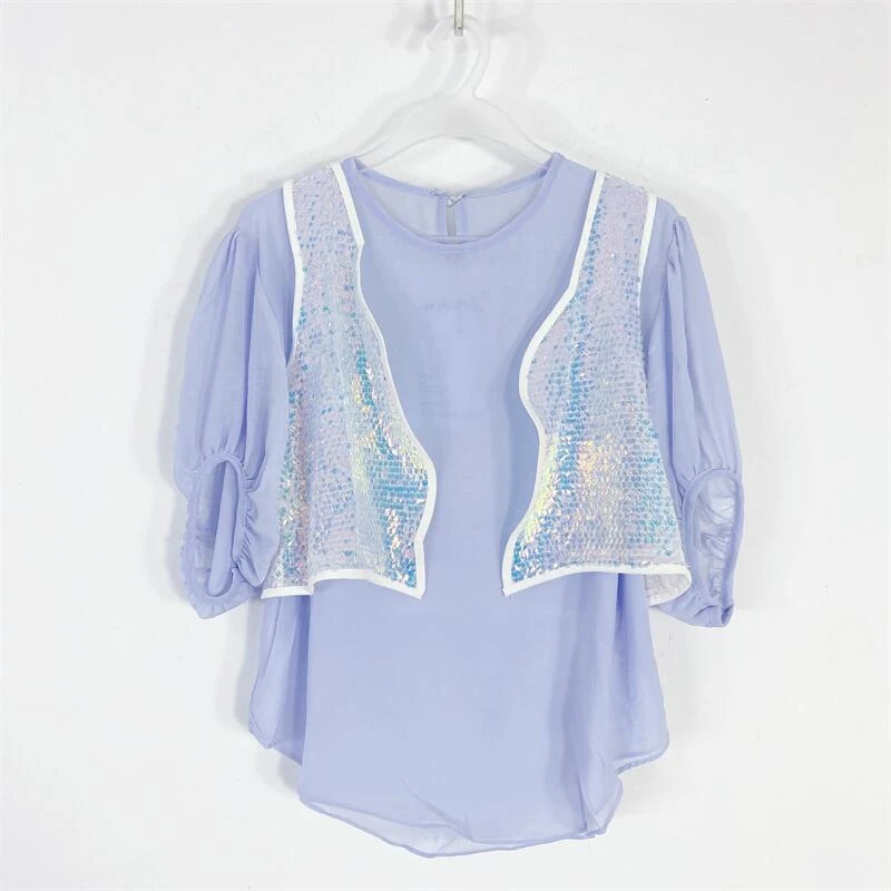 【77衣橱】KE5793精品女装上衣短袖T恤气质轻奢【红人上新】