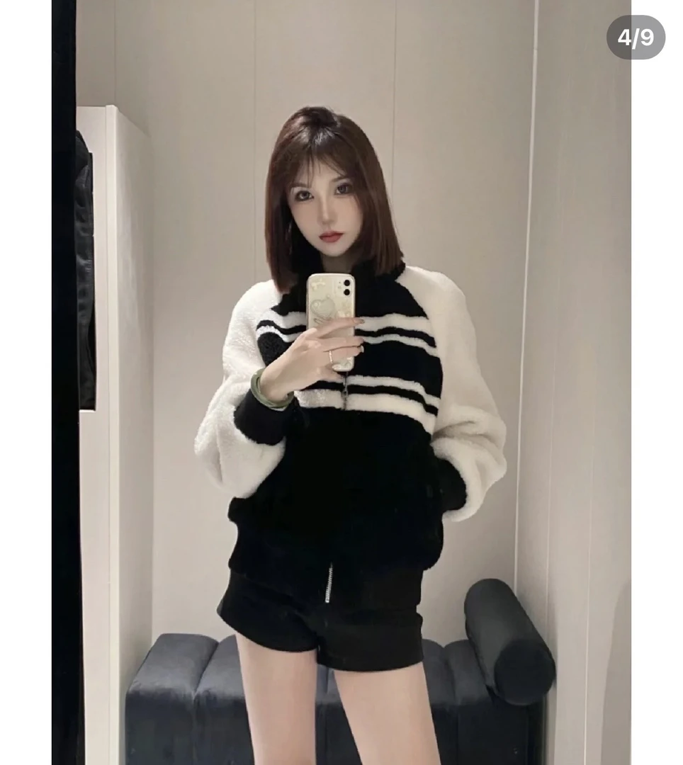 99新 DIOR/迪奥 拼色双面穿立领外套36码02702