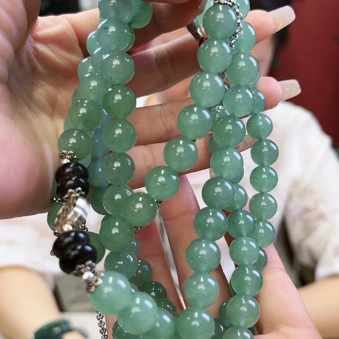 东陵石颈饰未镶嵌108粒