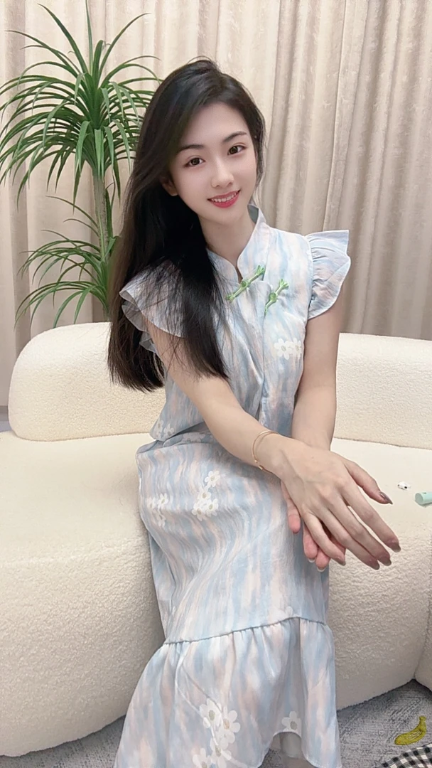 找到编码【101-150】夏季睡裙带胸垫舒适透气可外穿家居服