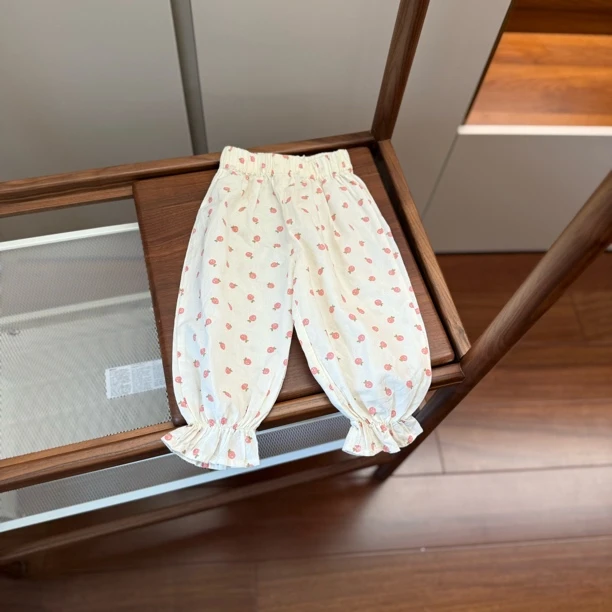 【编号D967】Z22312038K-09-儿童满印水果防蚊裤 粉色-Z