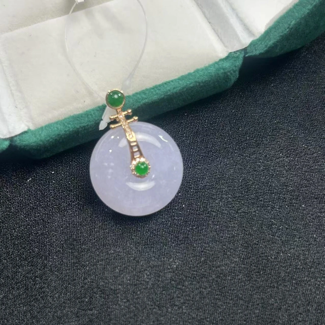 【睿泽鉴宝】18K翡翠吊坠  FZB0118-644