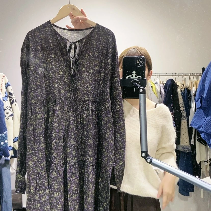 【闪购商品】紫色碎花