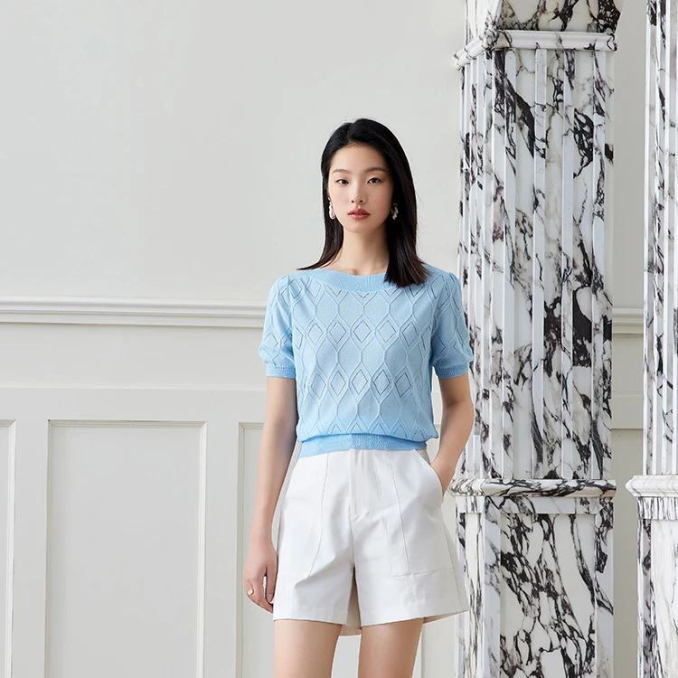 【小余专享】3S夏季新品毛织套头衫43053113