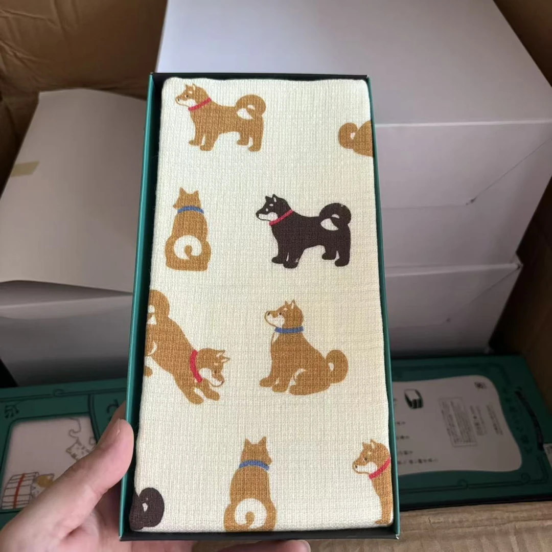 日本制 进口毛巾/浴巾 100棉 透气吸水 婴幼儿吸汗柔软巾可爱薄款