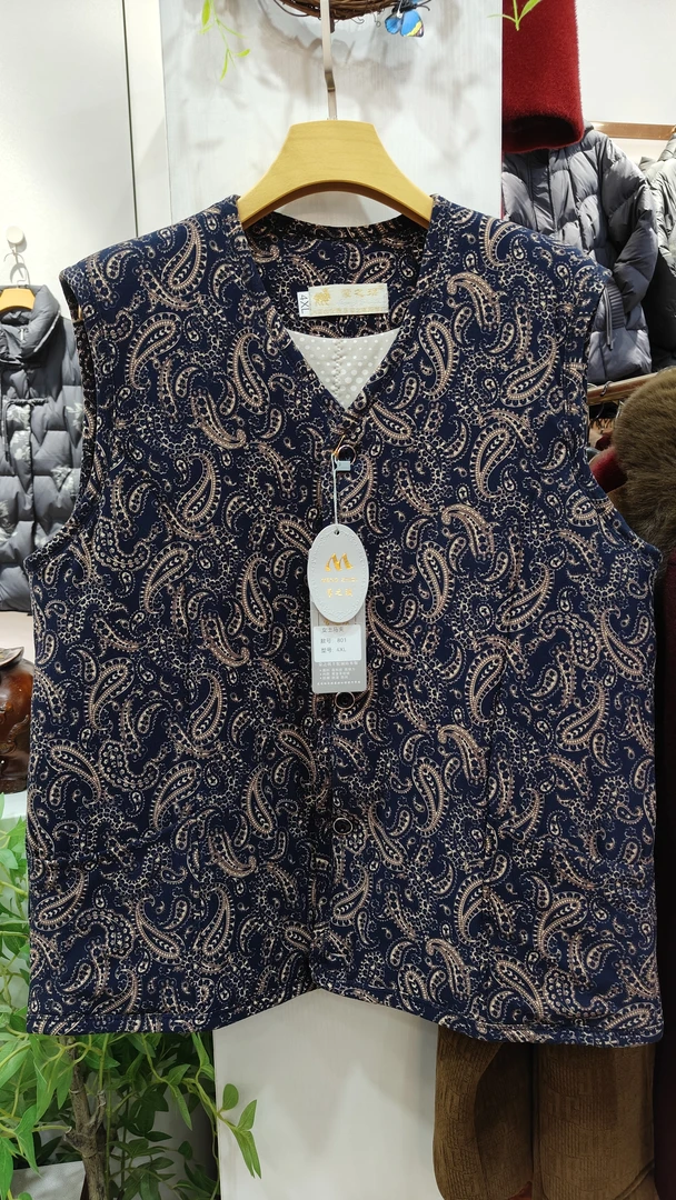 (洈水艳子)妈妈装驼绒保暖马甲背心