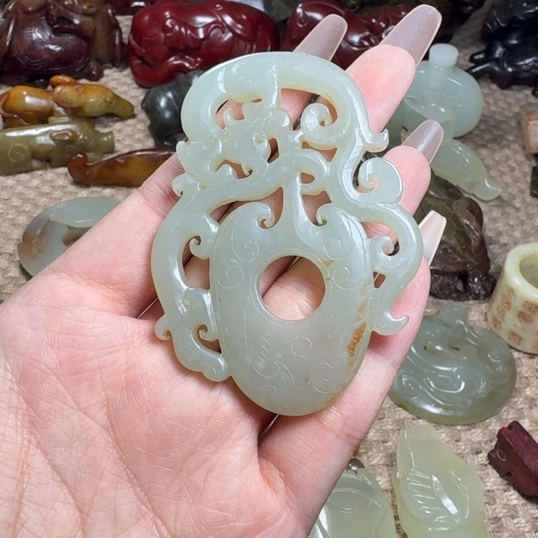 白玉菩提吊坠挂件