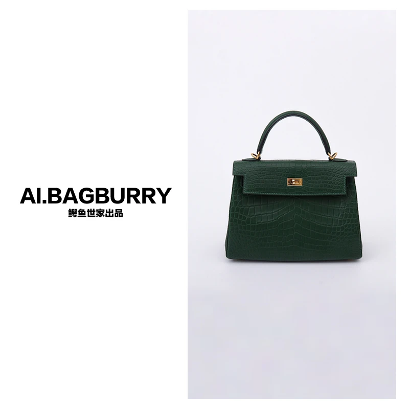 私订达人2025新款雅丹平替好物尼罗鳄鱼皮女士斜挎包