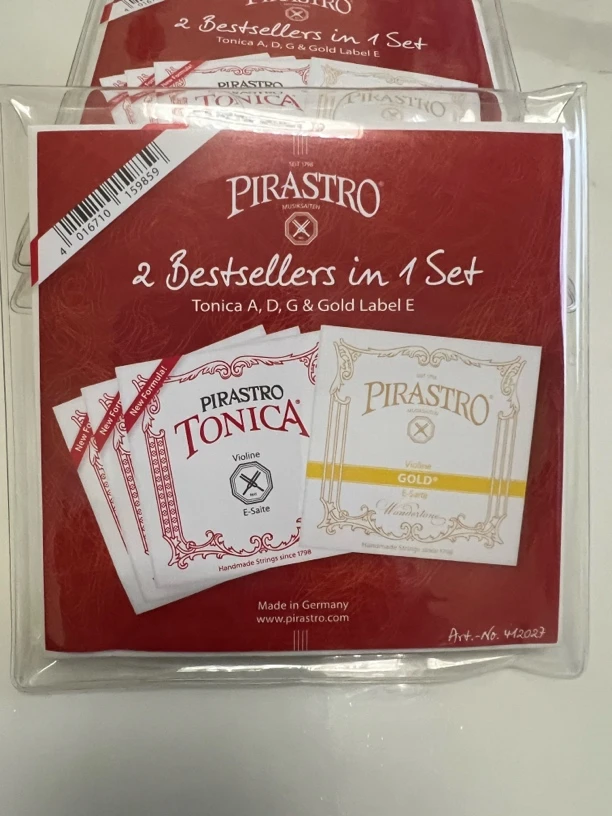 高品质4/4小提琴尼龙琴弦，PIRASTRO系列托尼卡金E弦