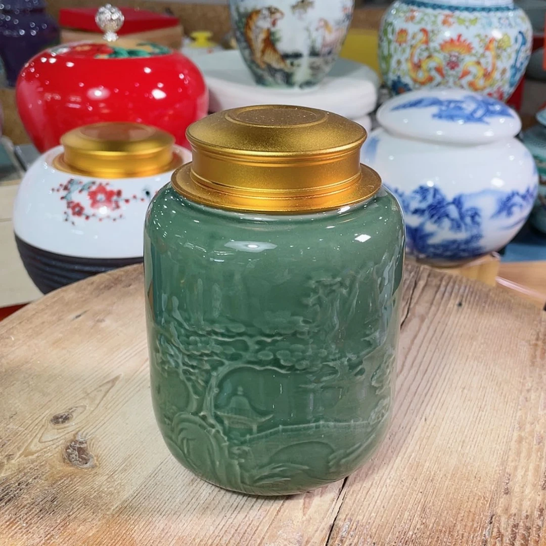 【闪购商品】罐陶瓷茶叶罐密封罐