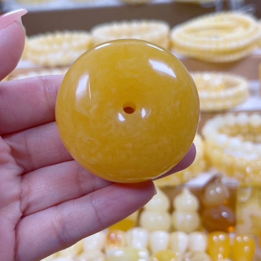 琥珀未镶嵌手链天然蜜蜡