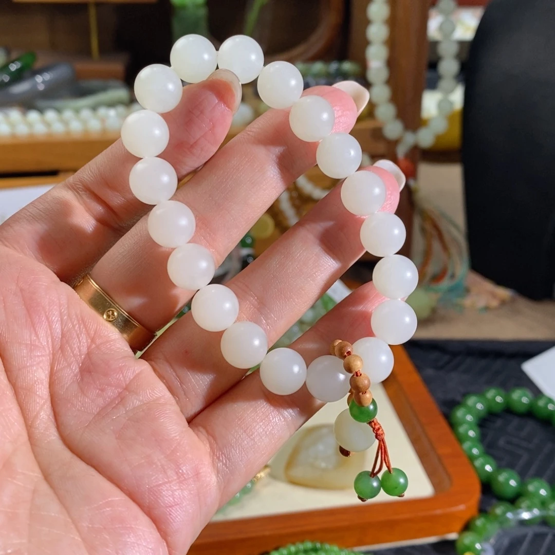 和田玉未镶嵌手链