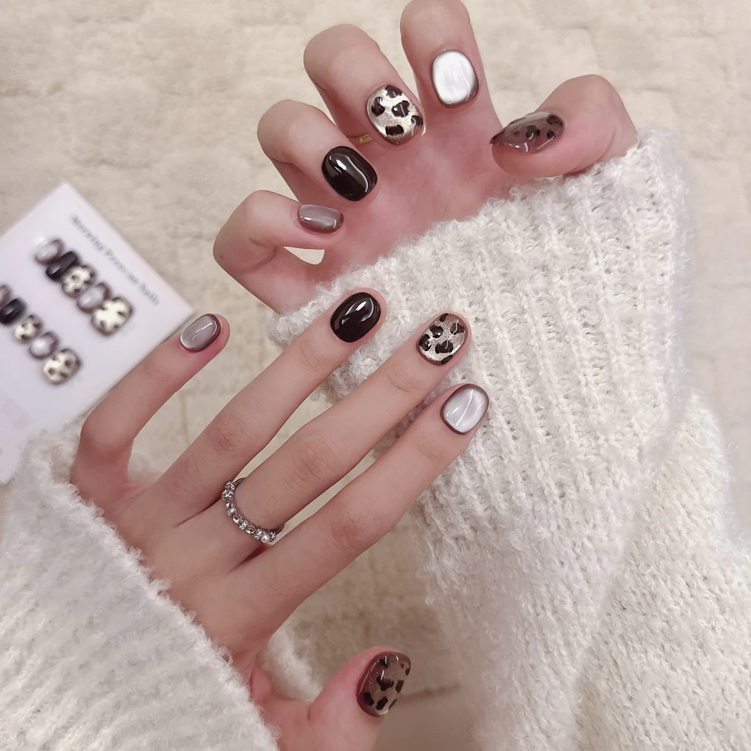 【猎户座】纯手工穿戴甲美甲穿戴光疗甲冰透渐变纯欲四季流行10片装