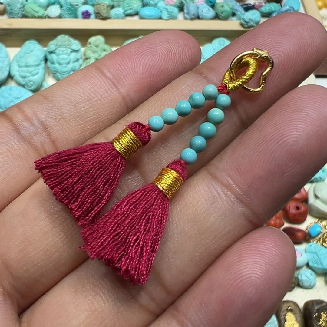 南红玛瑙银S925镀金镶嵌颈饰