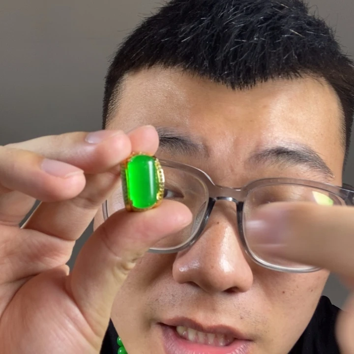 未镶嵌戒指翡翠高端时尚豪镶马鞍戒