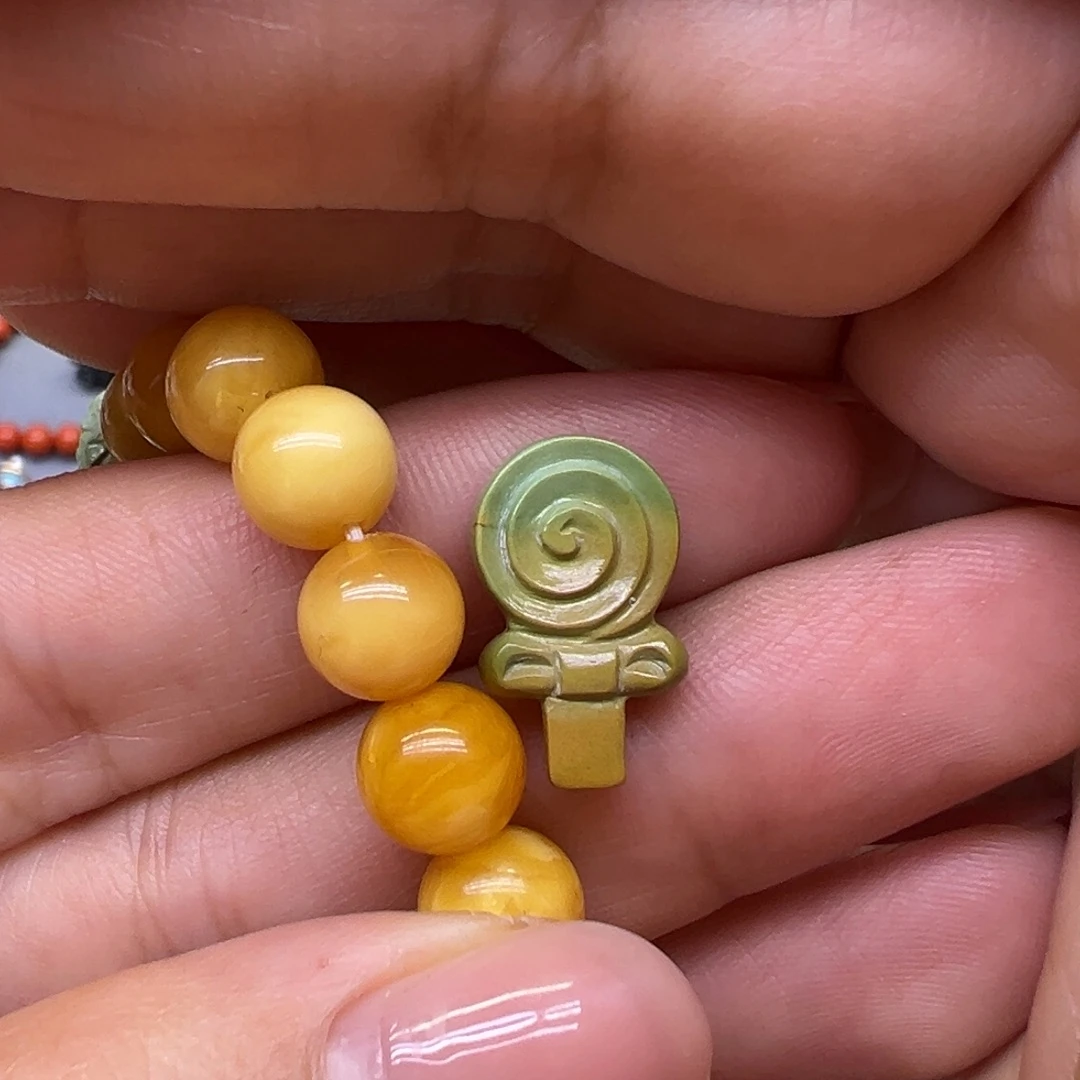 琥珀未镶嵌裸石配件