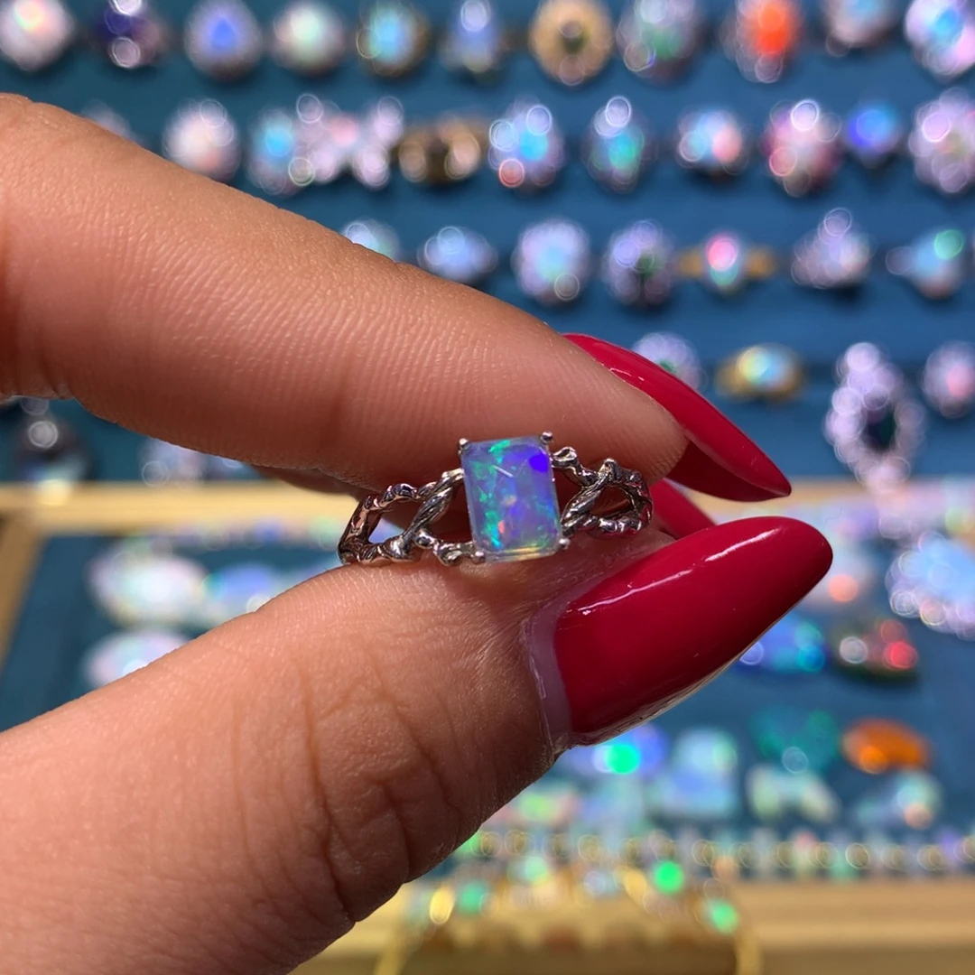 欧泊银S925镶嵌戒指款