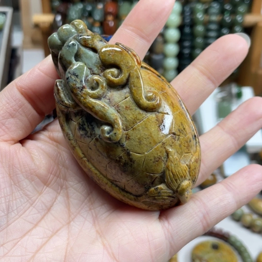 【闪购商品】岫岩河磨玉（透闪石质玉）手把件未镶嵌