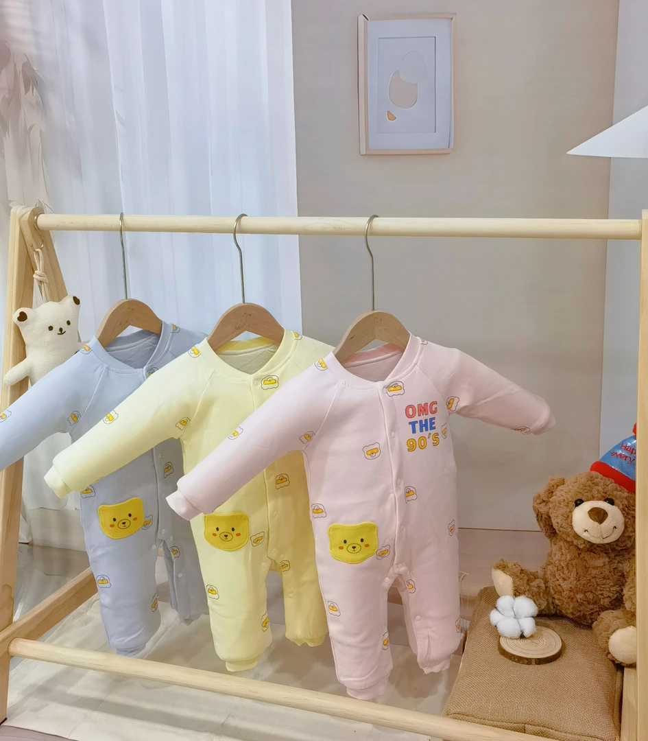 星虎贝尔婴儿薄棉连体衣春秋冬季儿童纯棉宝宝
