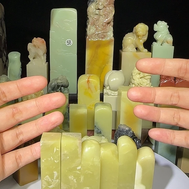 青田石潜*堂青田石青田石