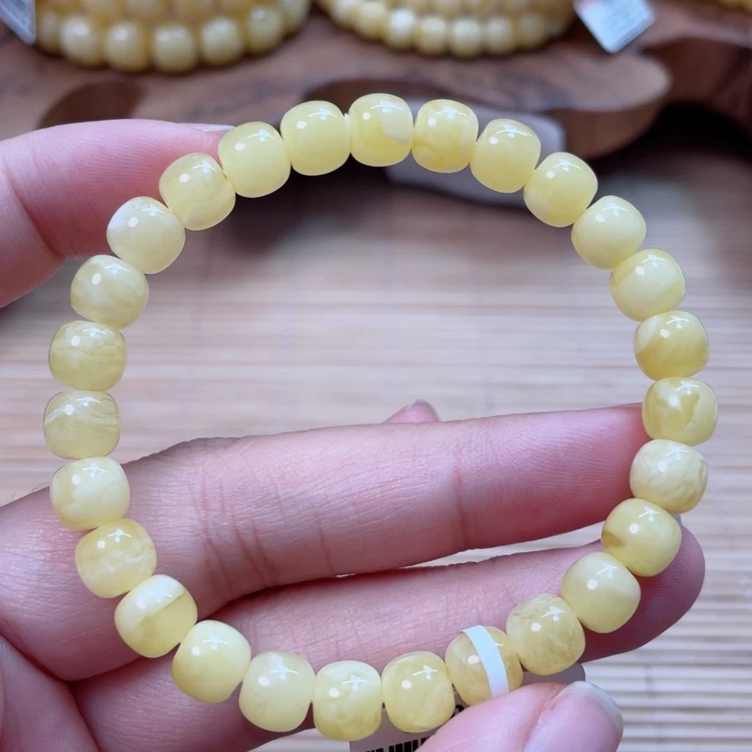 蜜蜡未镶嵌手串蜜蜡34