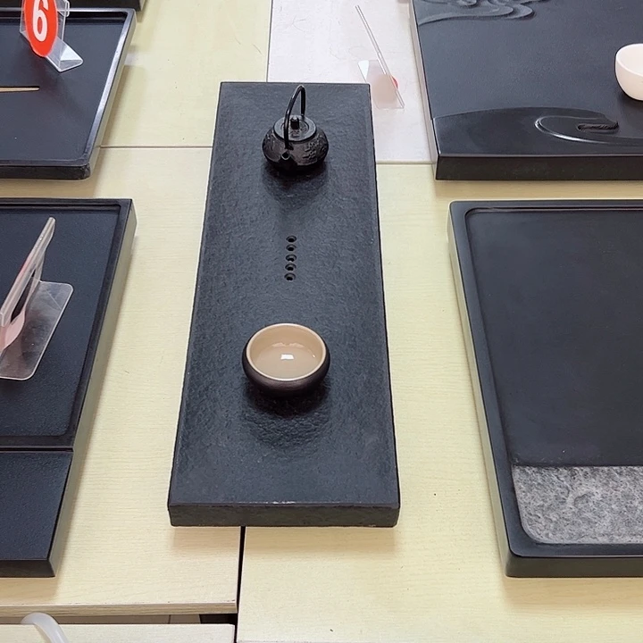 天*荡乌金石茶盘4020